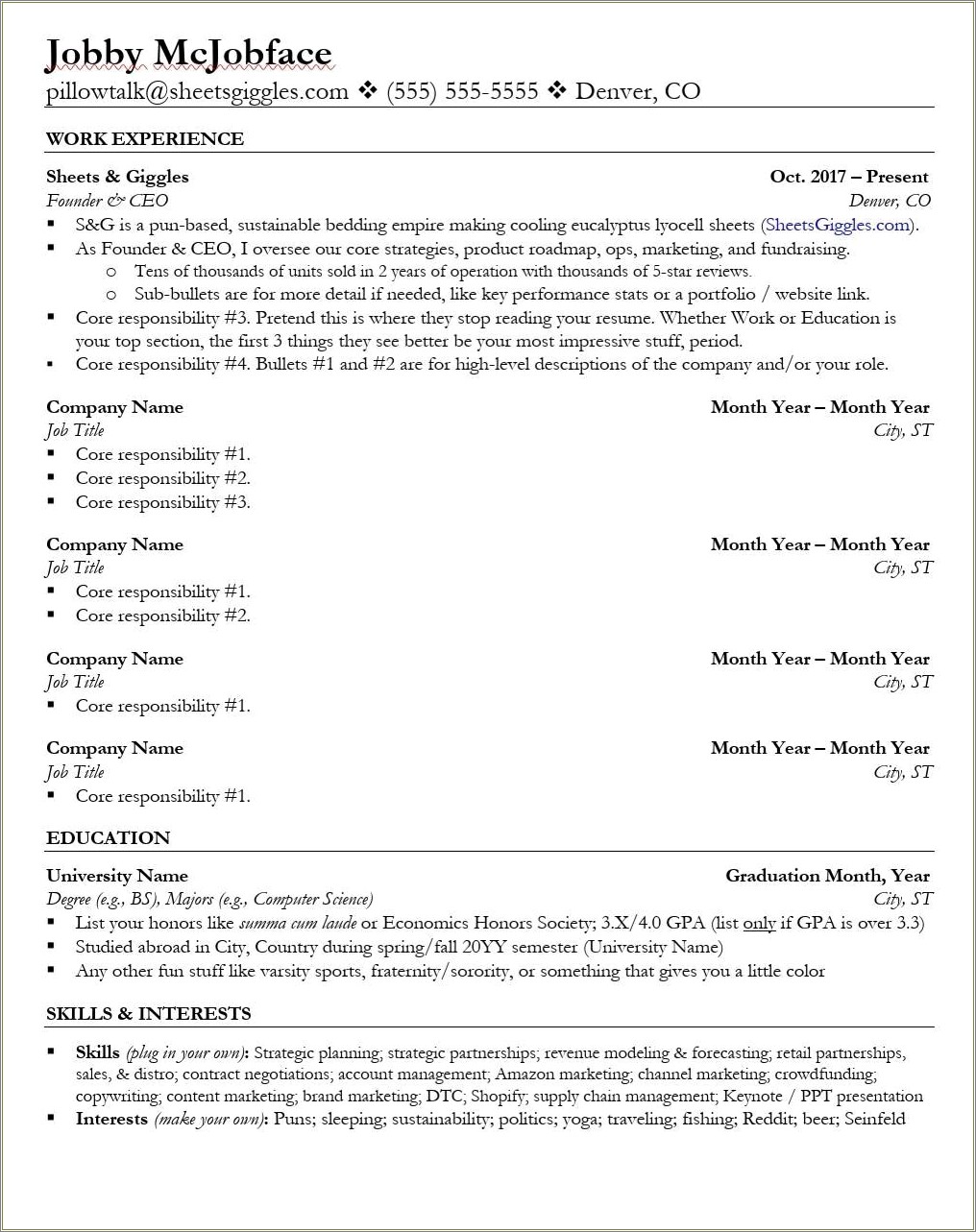 Skills To Put On A Retail Resume Reddit