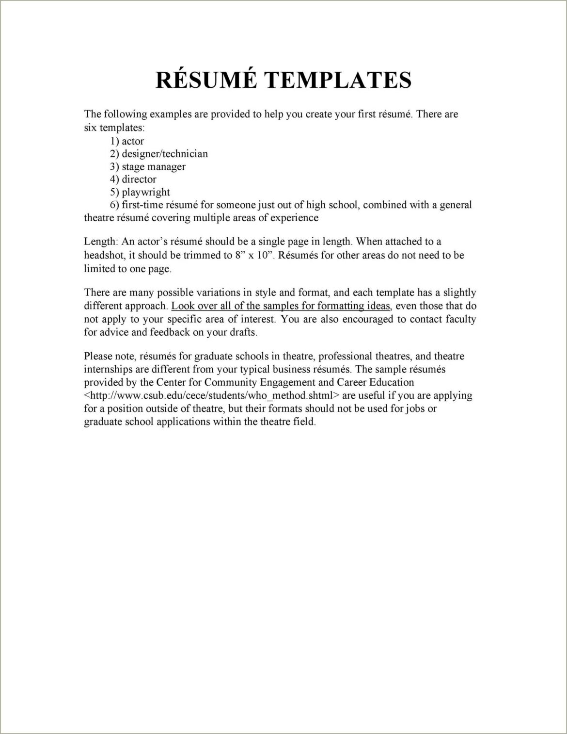 Skills To Put On A Stage Management Resume