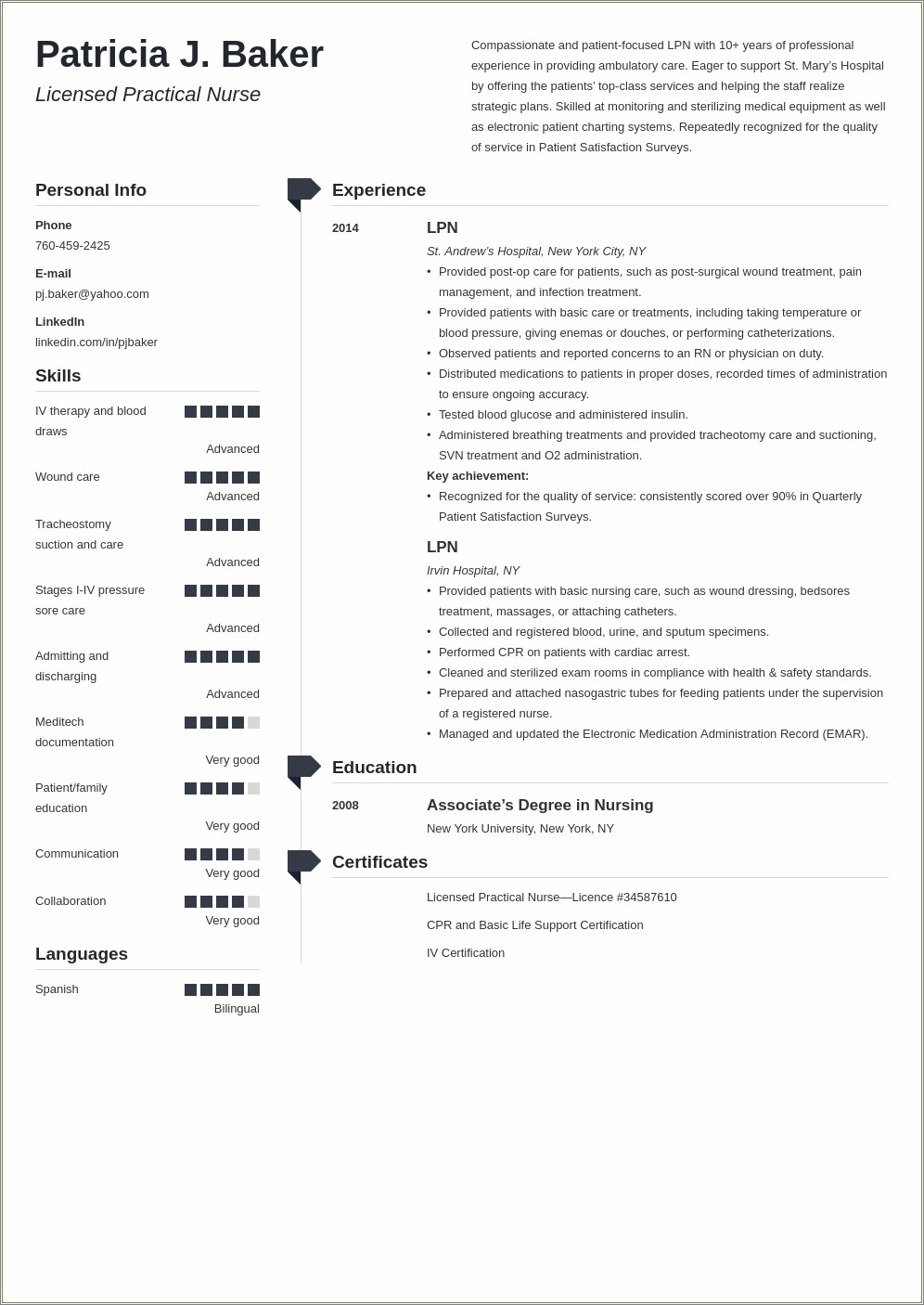 Skills To Put On Entry Level Resume Lpn