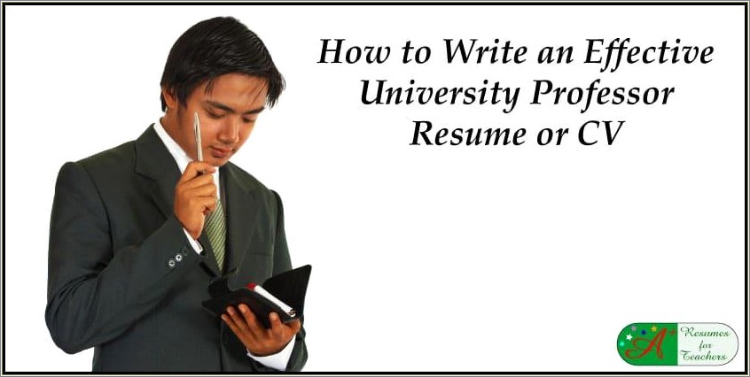 Skills To Put On Resume For Professor