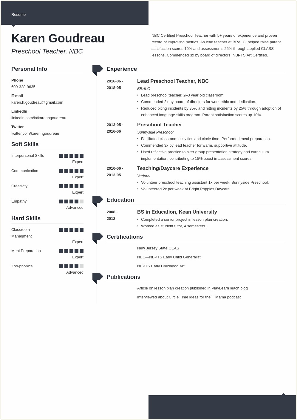 Skills To Put On Resume Instructor