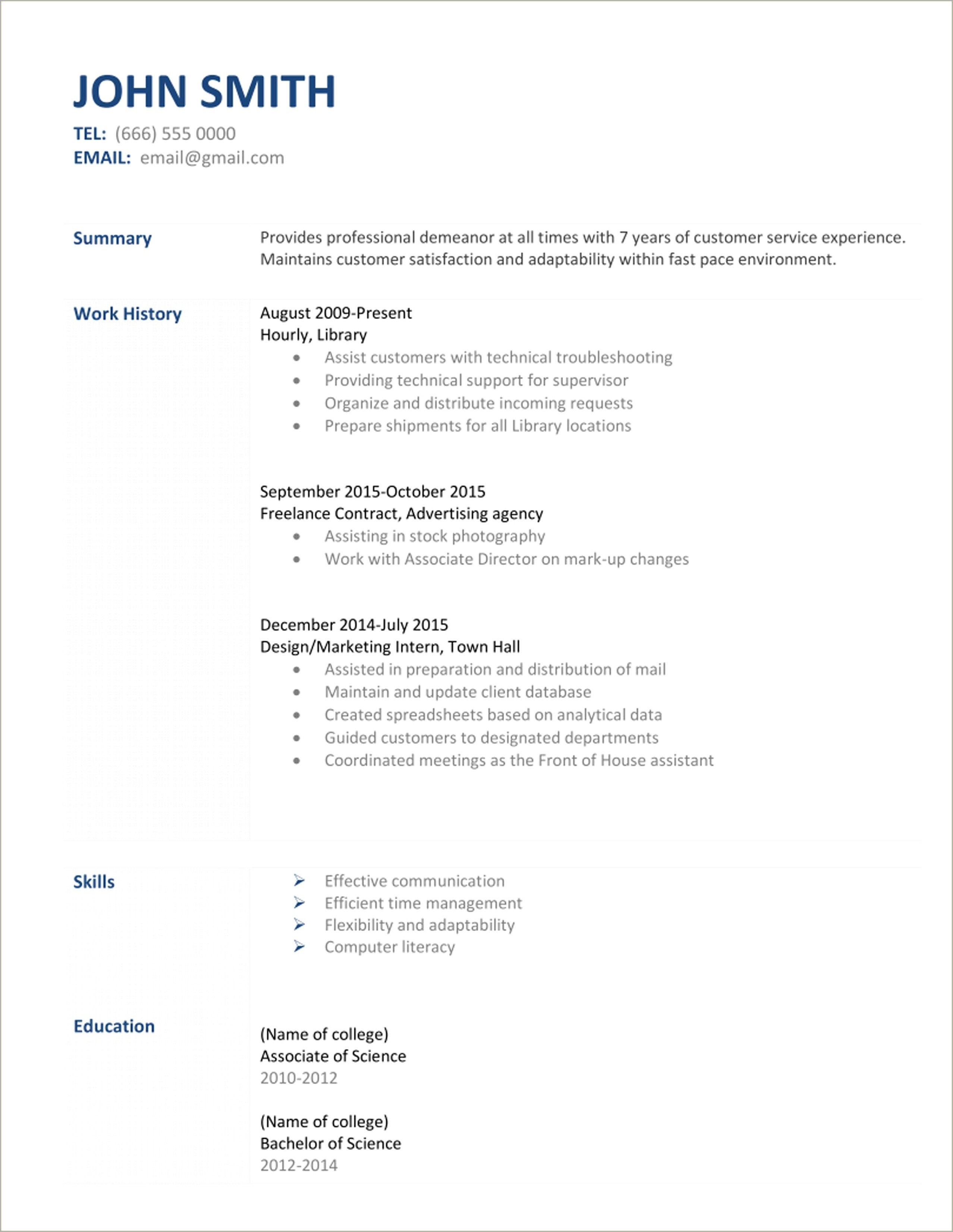 Skills To Put On Resume Library