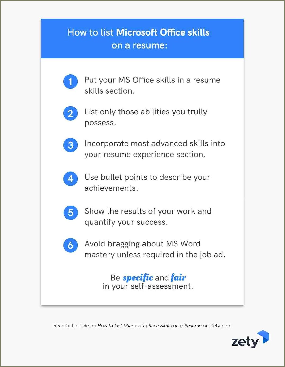 Skills To Put On Resume Microsoft