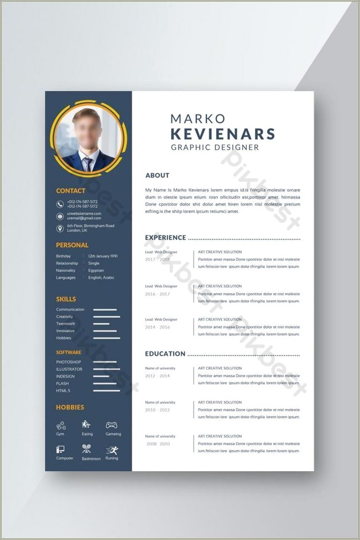 Sleek Resume Templates Copy And Paste