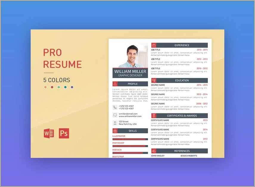 Small Resume For Less Education Template