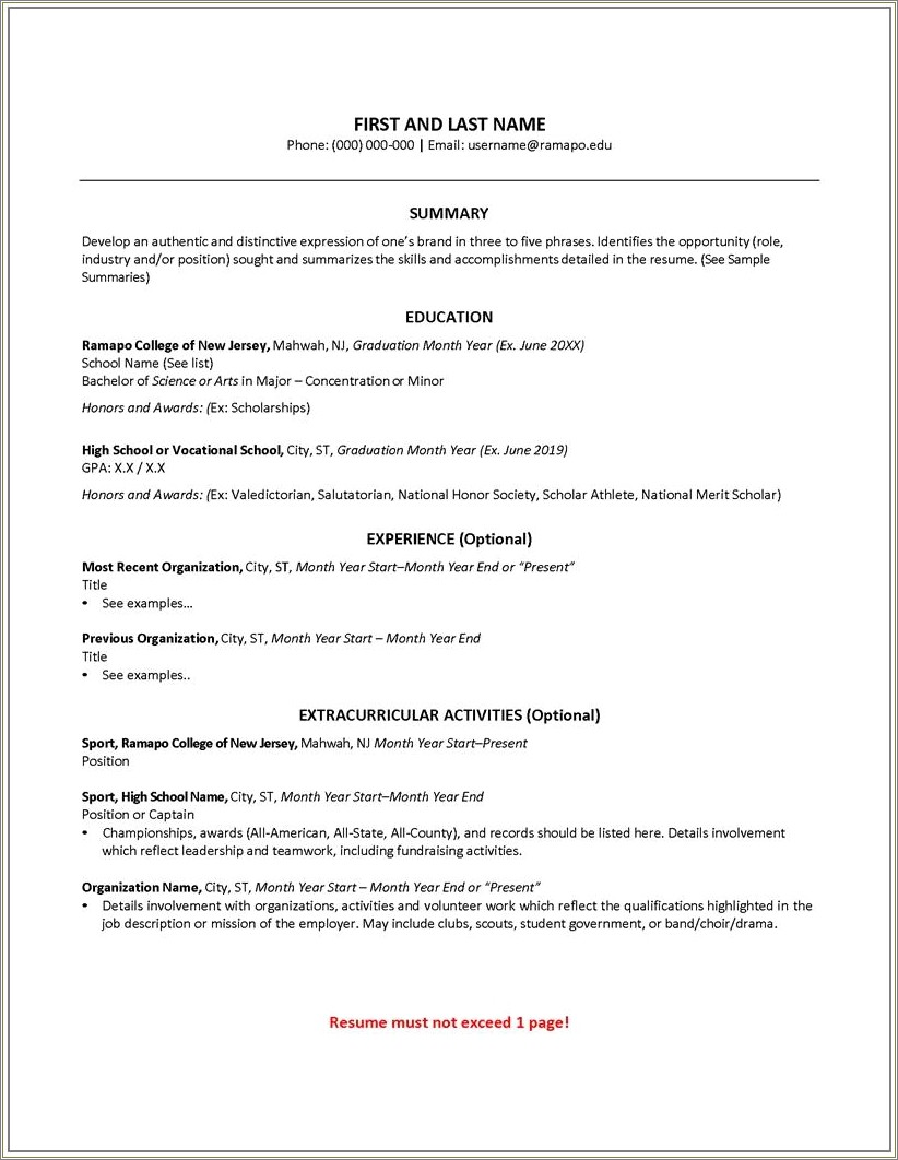 Snow Removal Self Employed Resume Samples