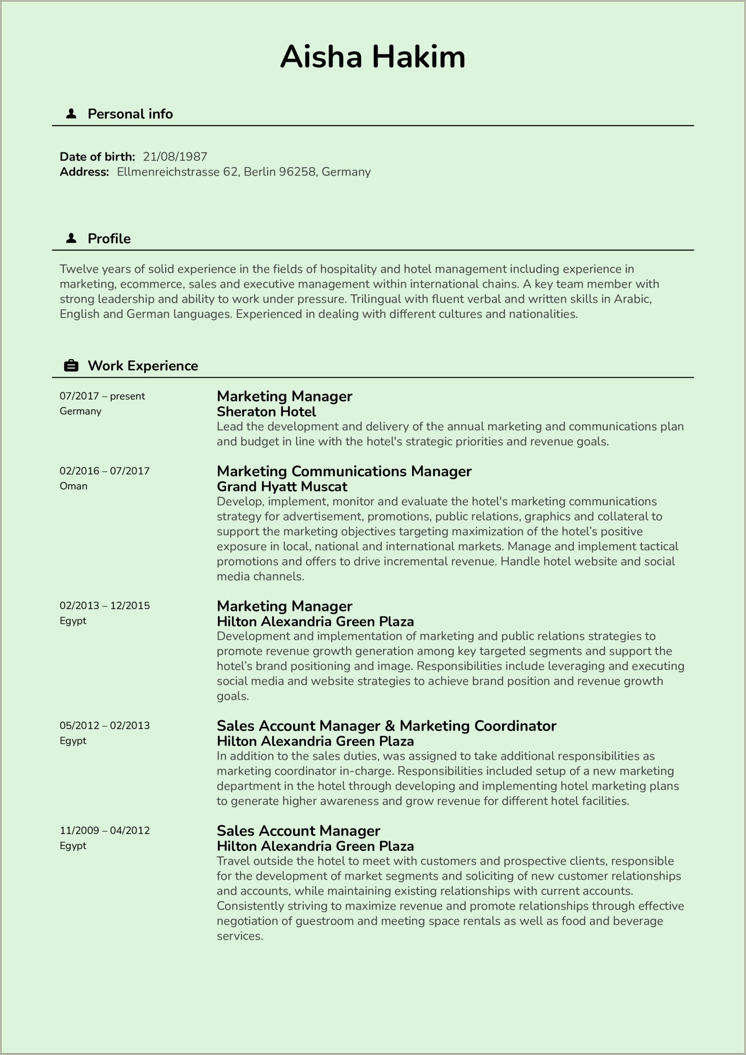 Social Media Marketing Objectives For Resume