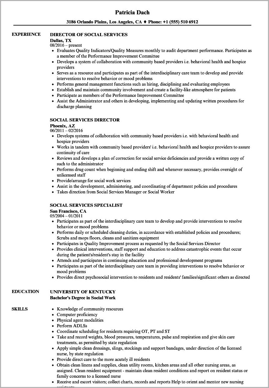 Social Work Resume Should You Include Theory Usage