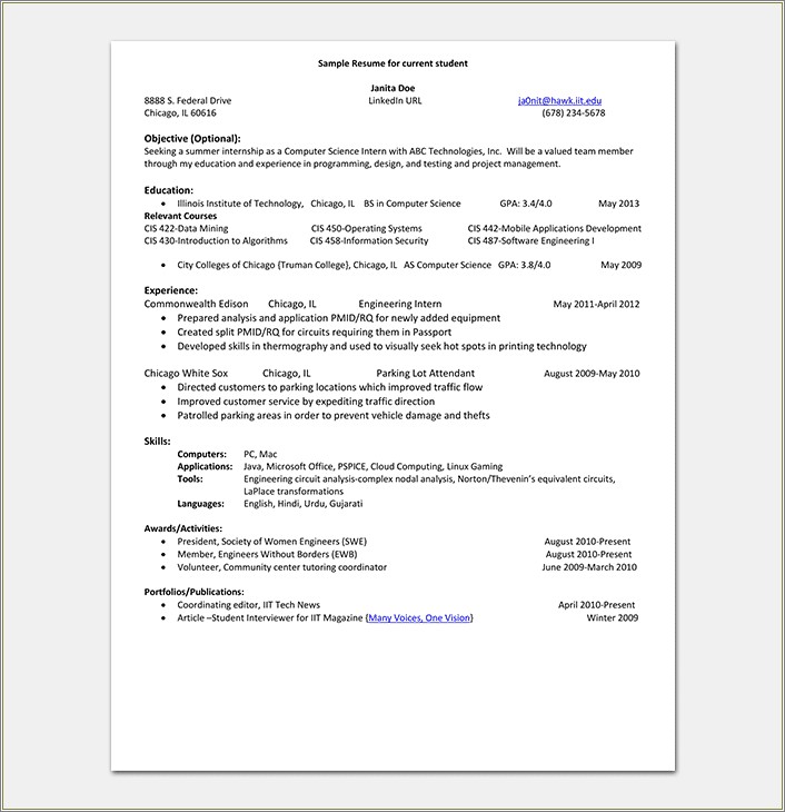 Social Worker Intern Resume Sample Templates