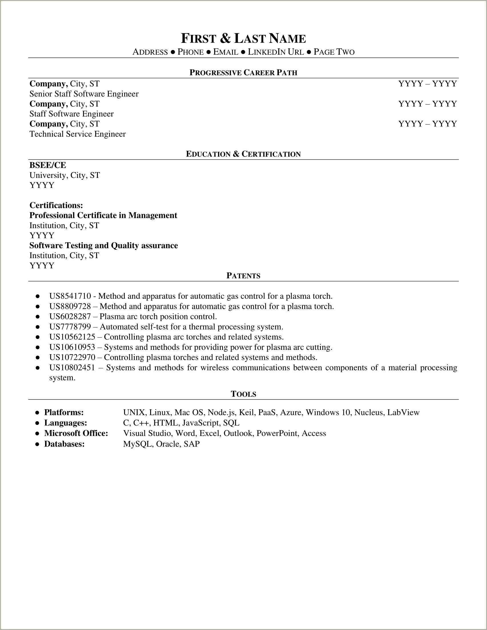 Software Engineer Lead Manage Team Resume