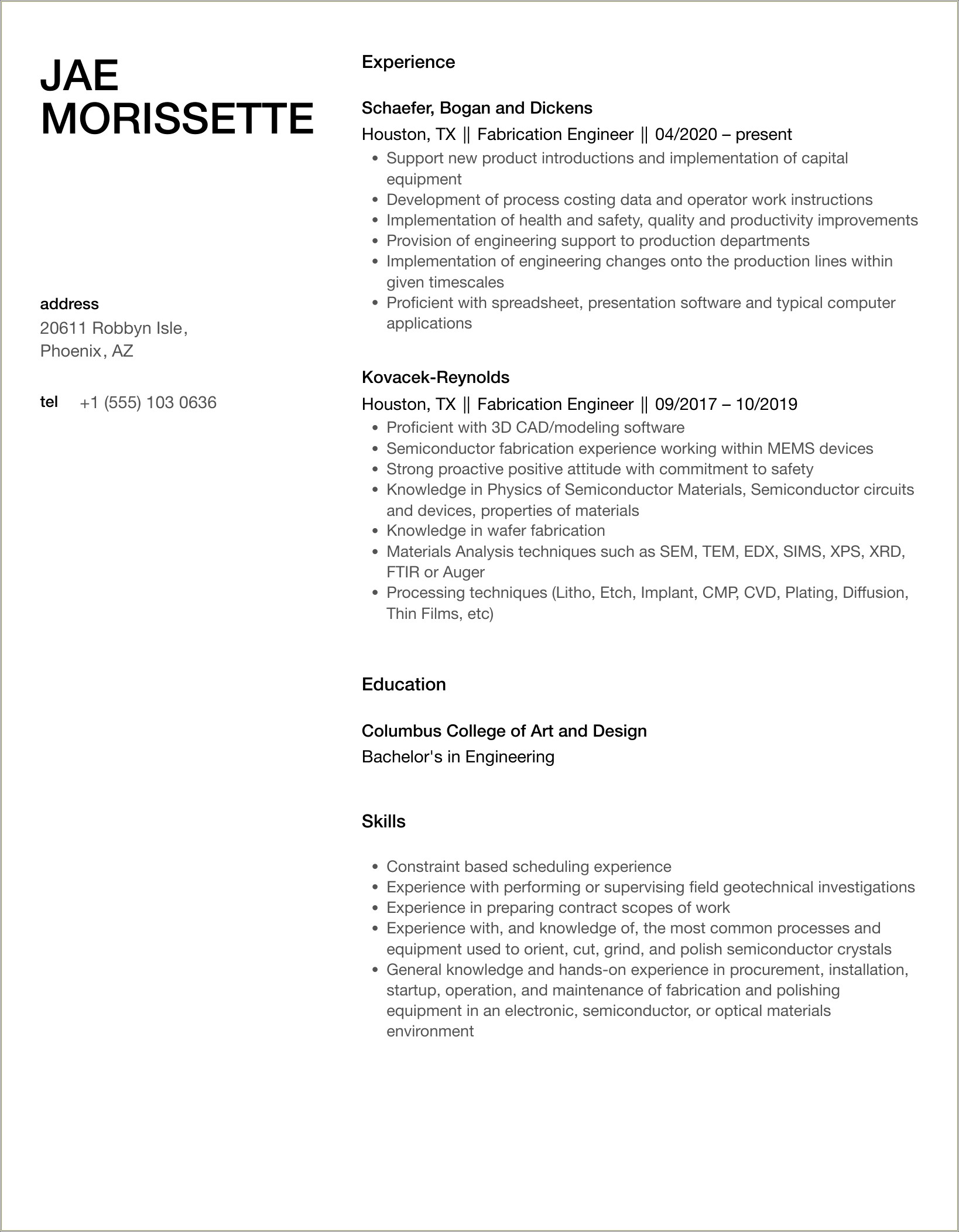 Software Engineer Resume Change Direction Examples 2017