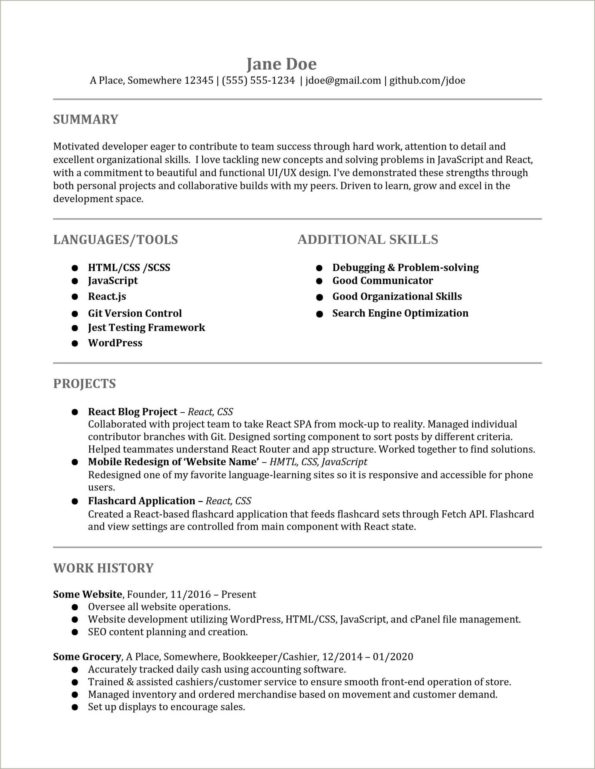 Software Engineering Skills To Put On Resume