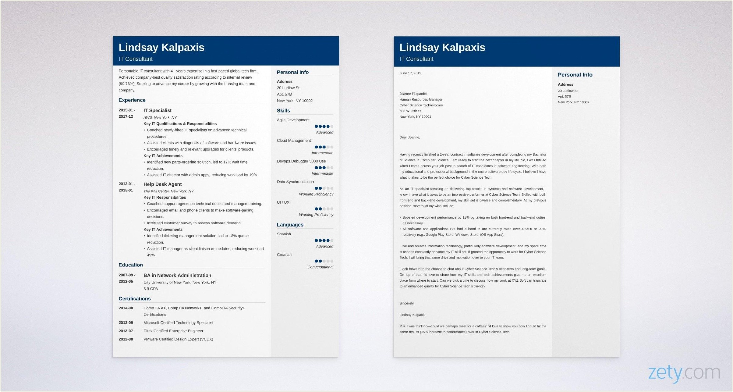 Software Quality Assurance Resume Cover Letter Examples