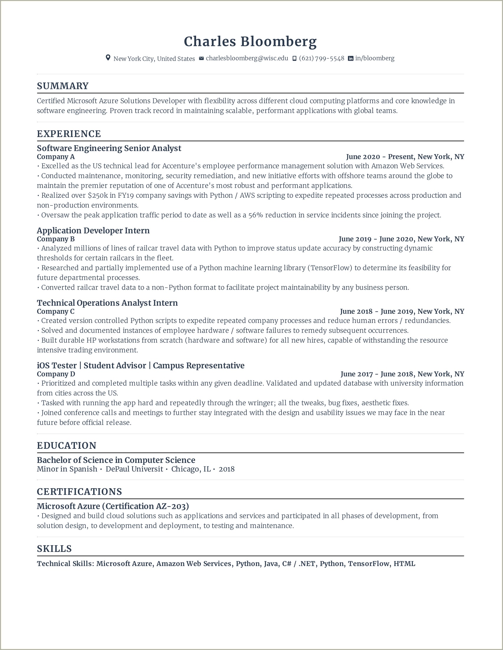 Software Skills In Engineering Resume Pdf