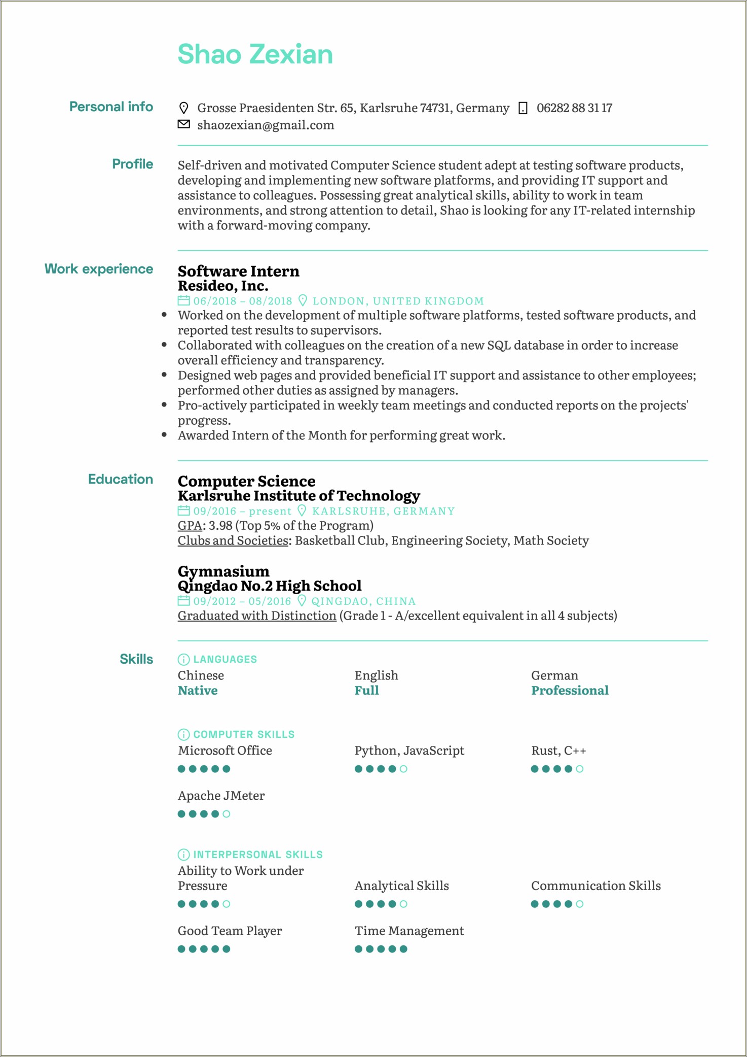 Software That Looks Good On A Resume