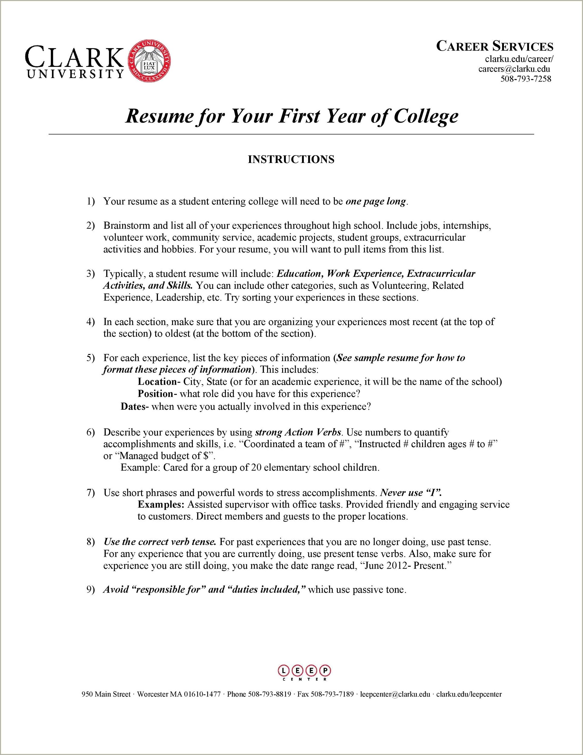 Some College No Degree Resume Sample