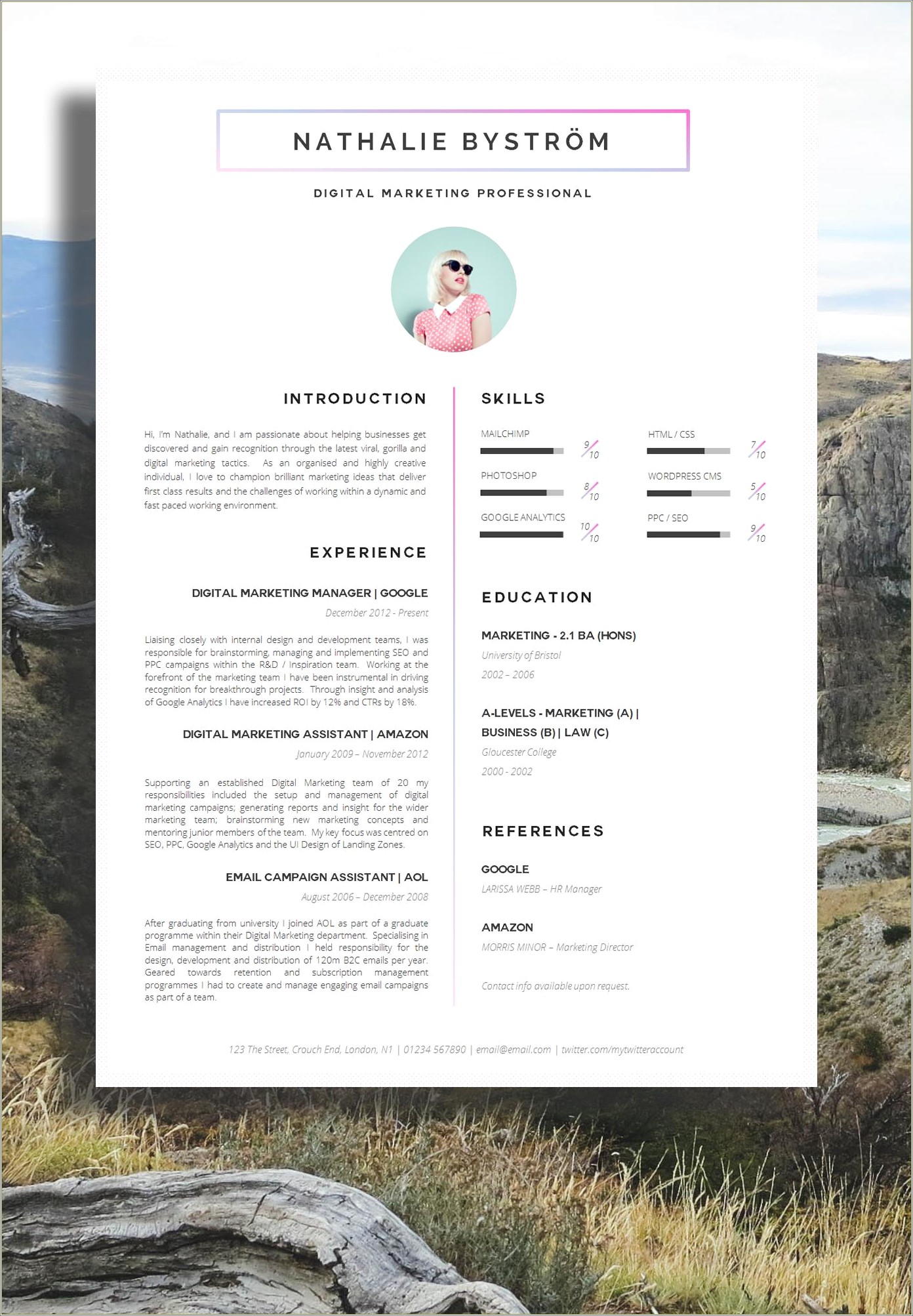 Some Good About Me Examples For Resume