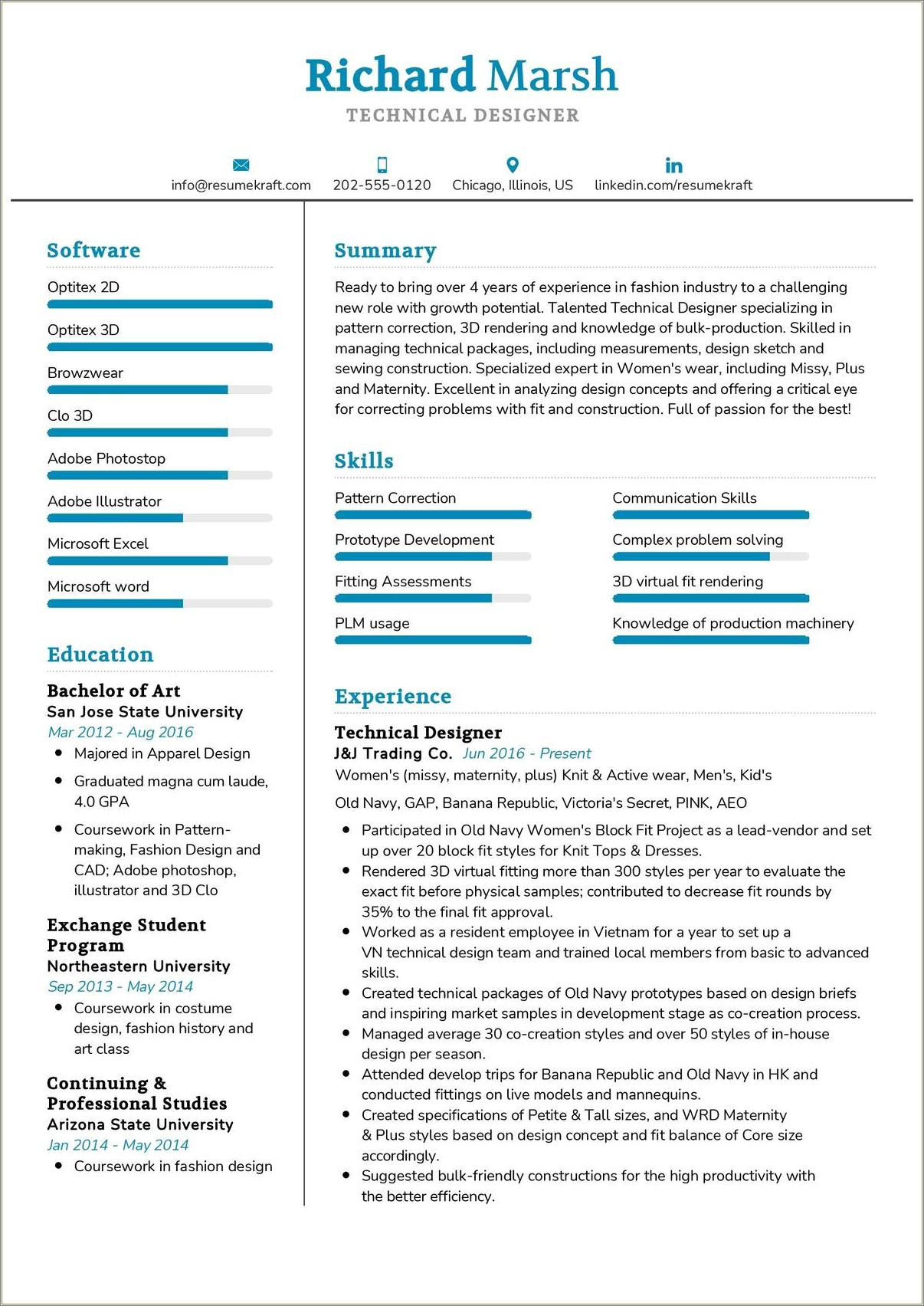 Some Technical Experience For A Resume