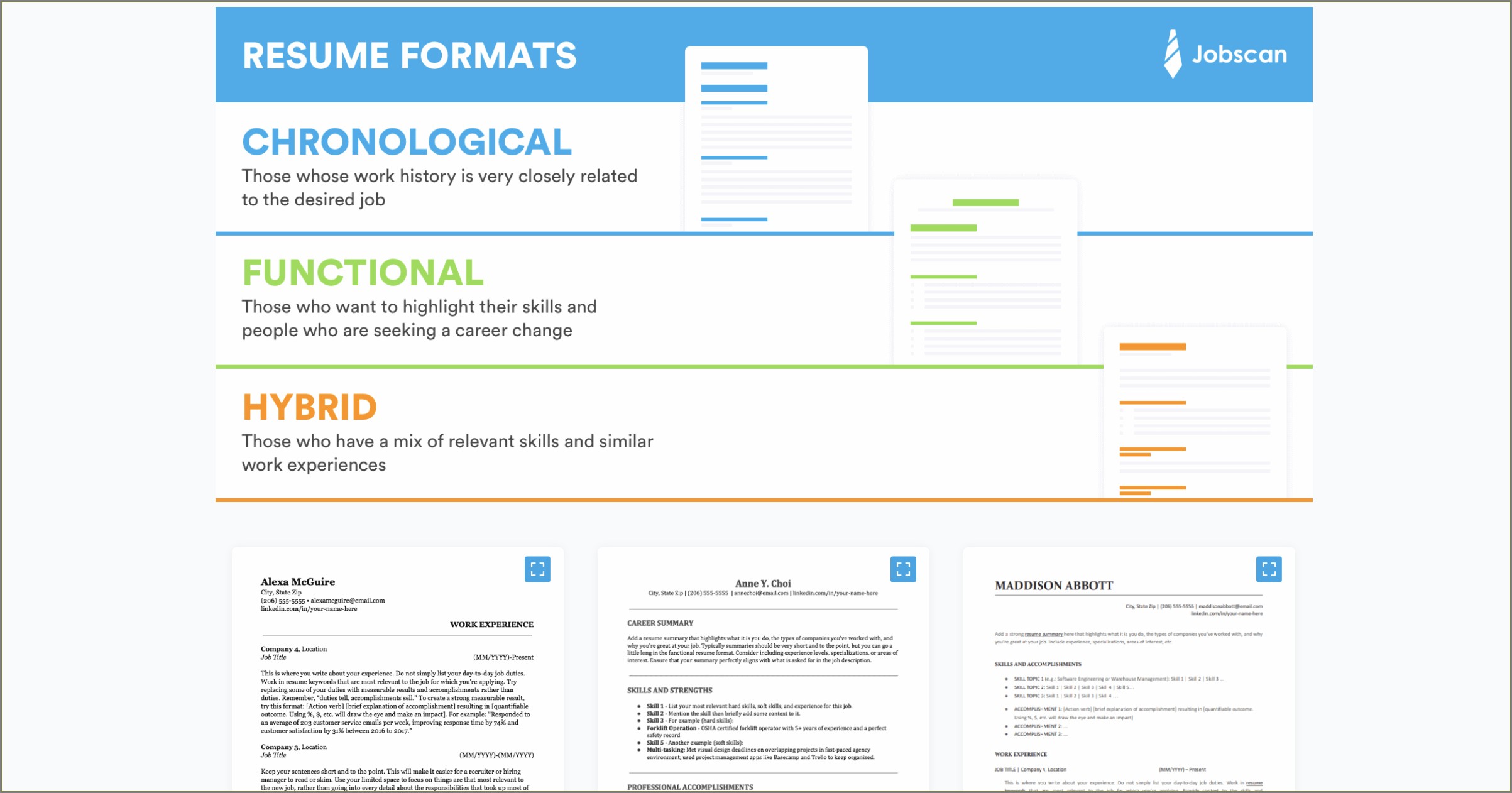 Special Skills Only Appears In Chronological Resume