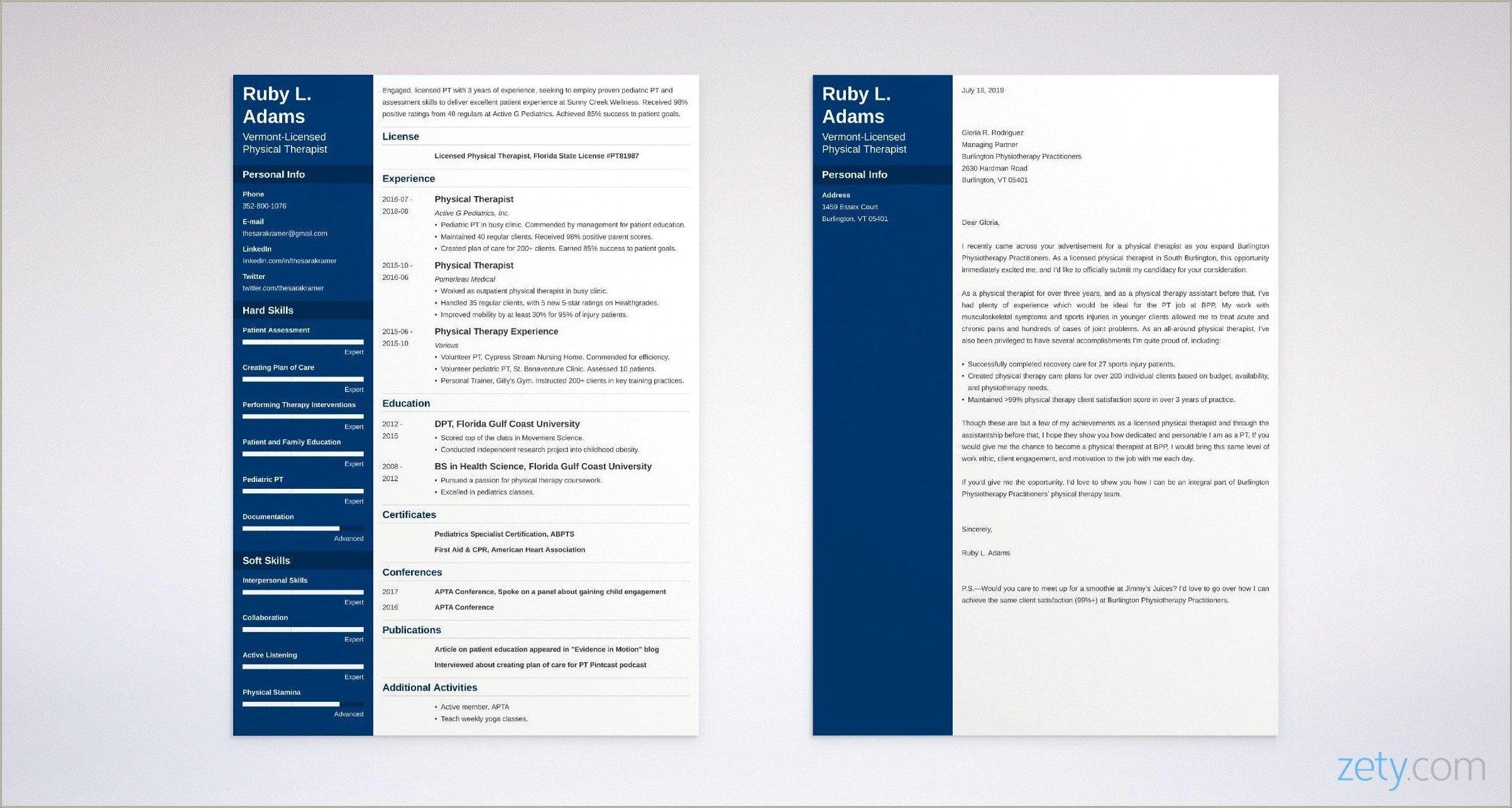 Speech Language Pathology Resume Cover Letter