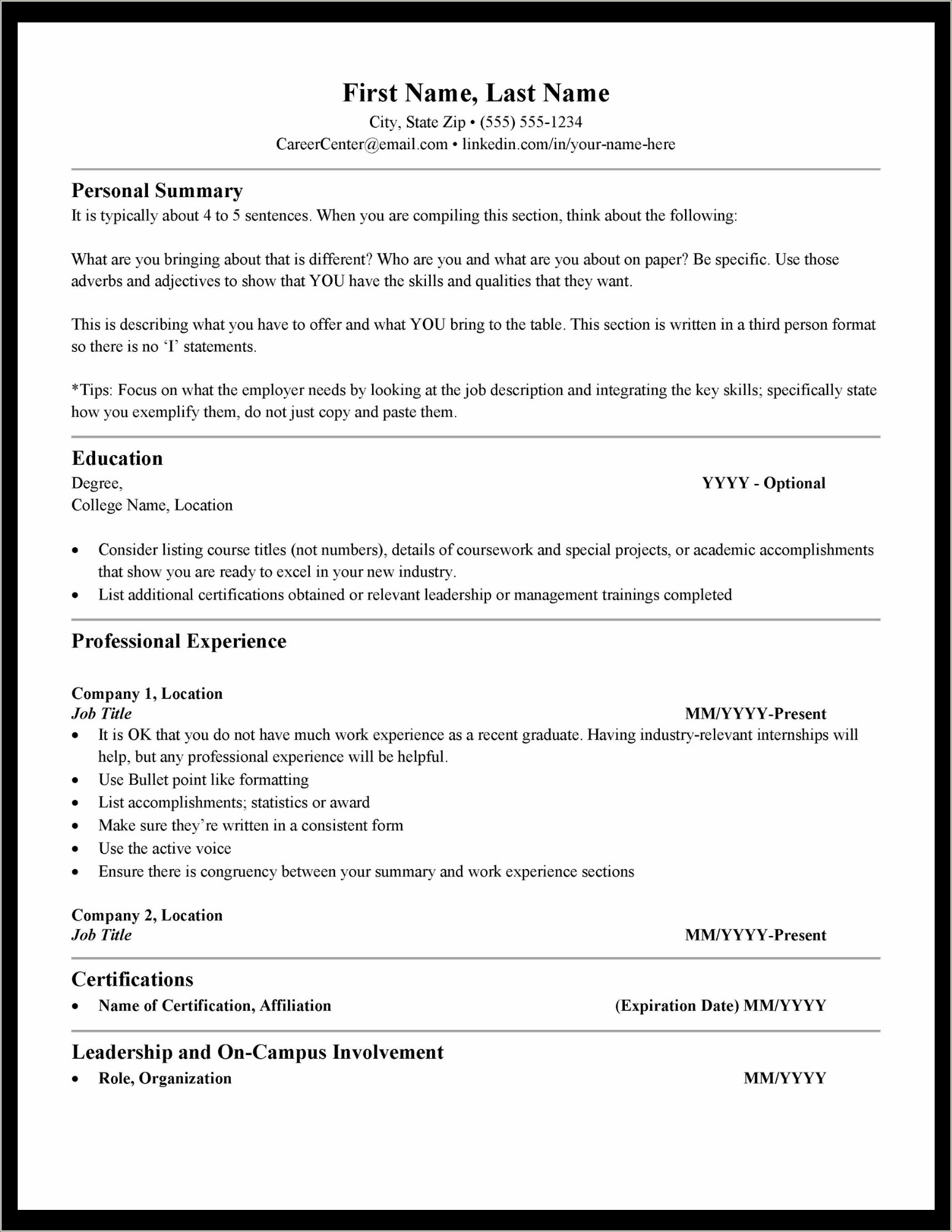 Speech Pathology Resume For Grad School