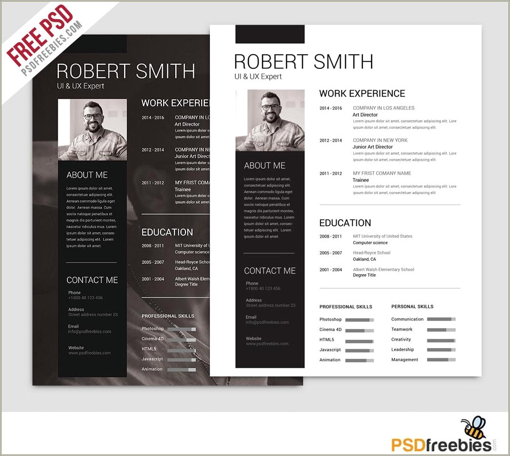 Spick And Span A Clean Resume Template Freebie