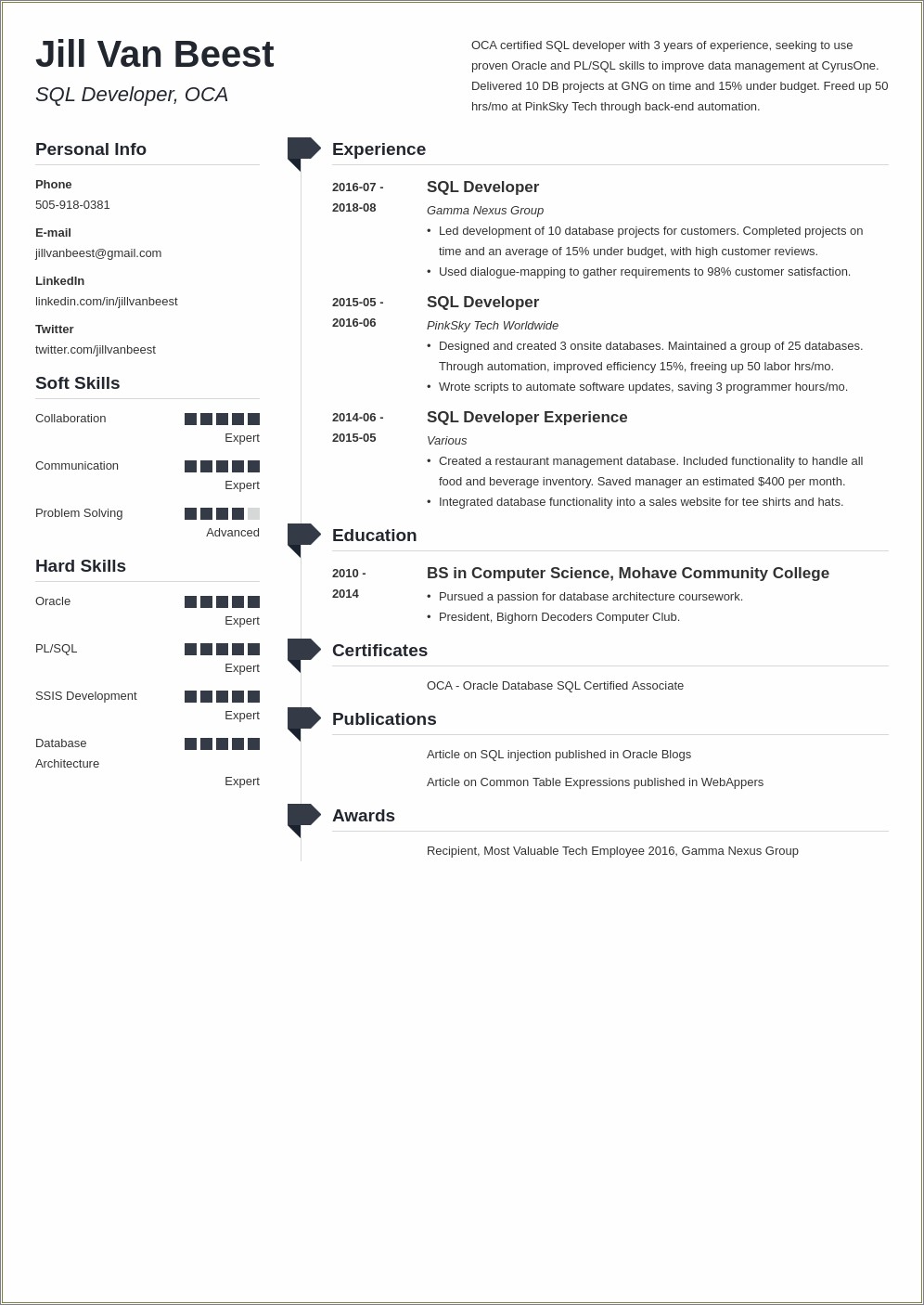 Sql Developer With Extracting And Pivoting Experience Resume