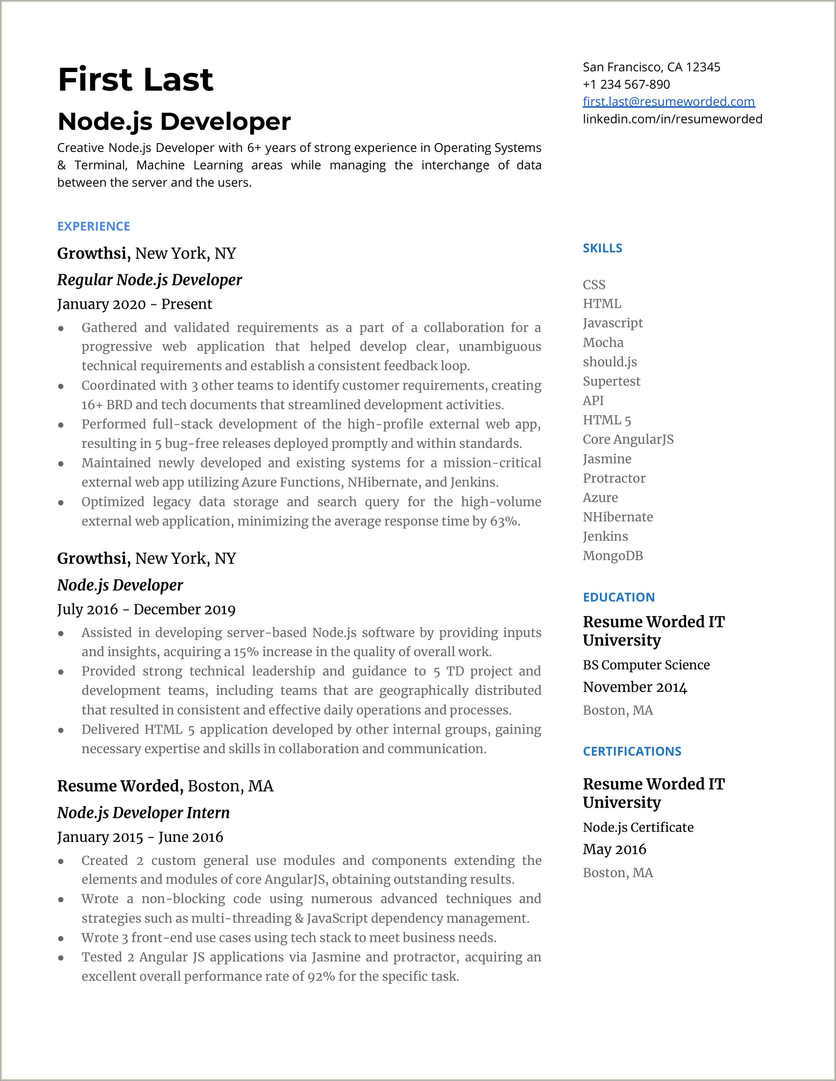 Sql Server Developer Resume 3 Years Experience