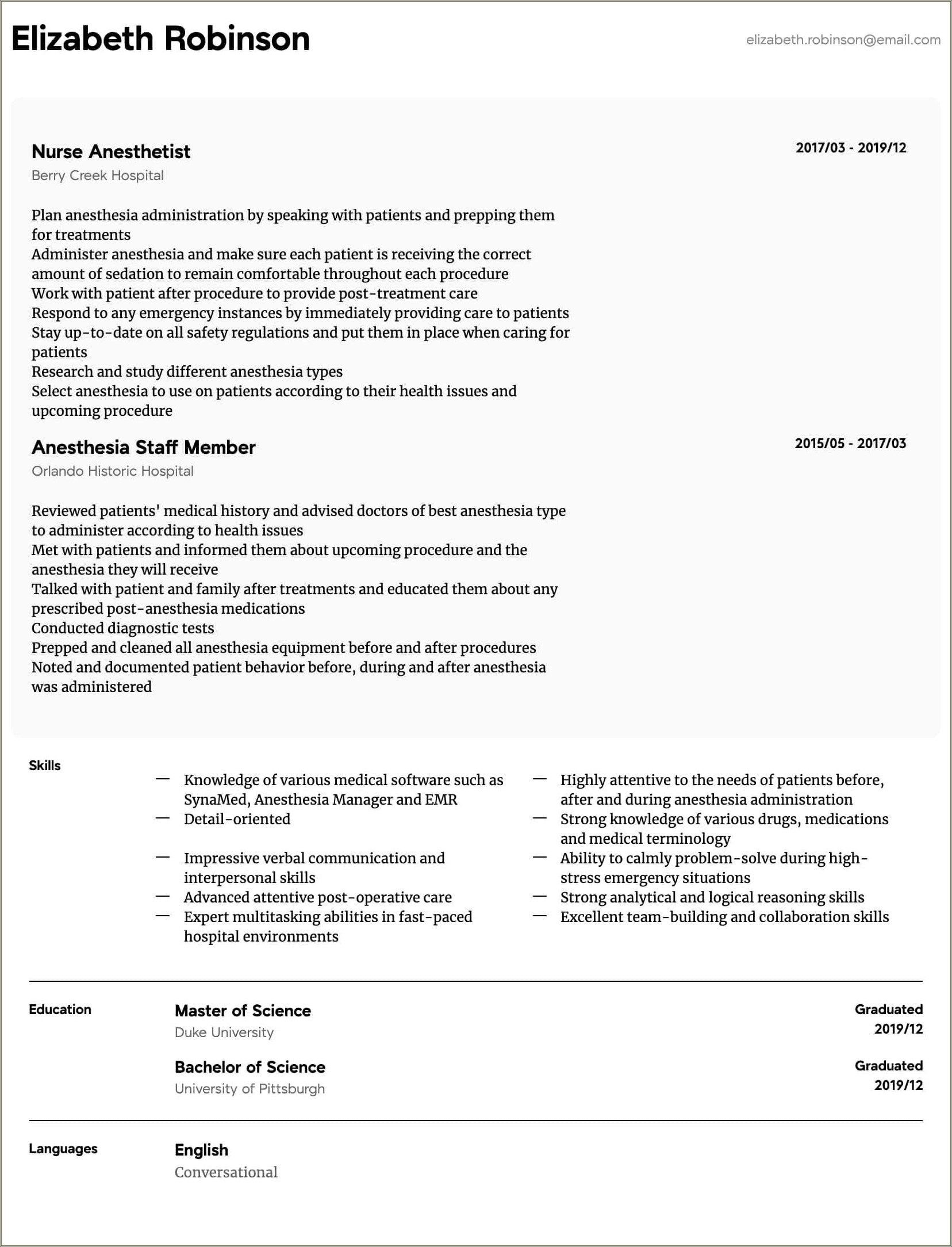 Srna Resume And Cover Letter Template