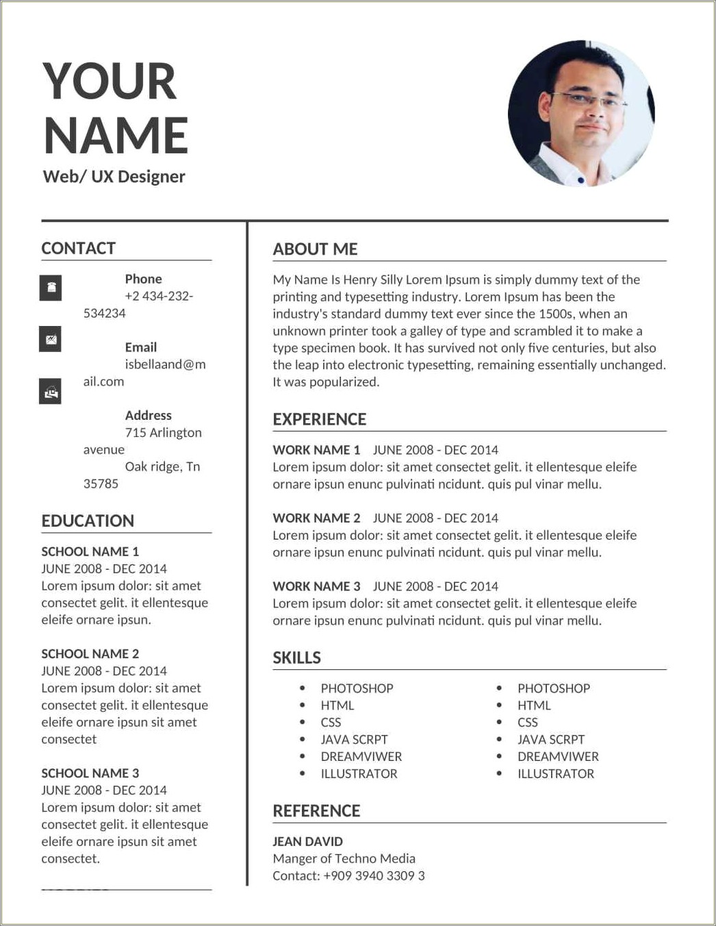 Standard Resume Format For Freshers Free Download Doc