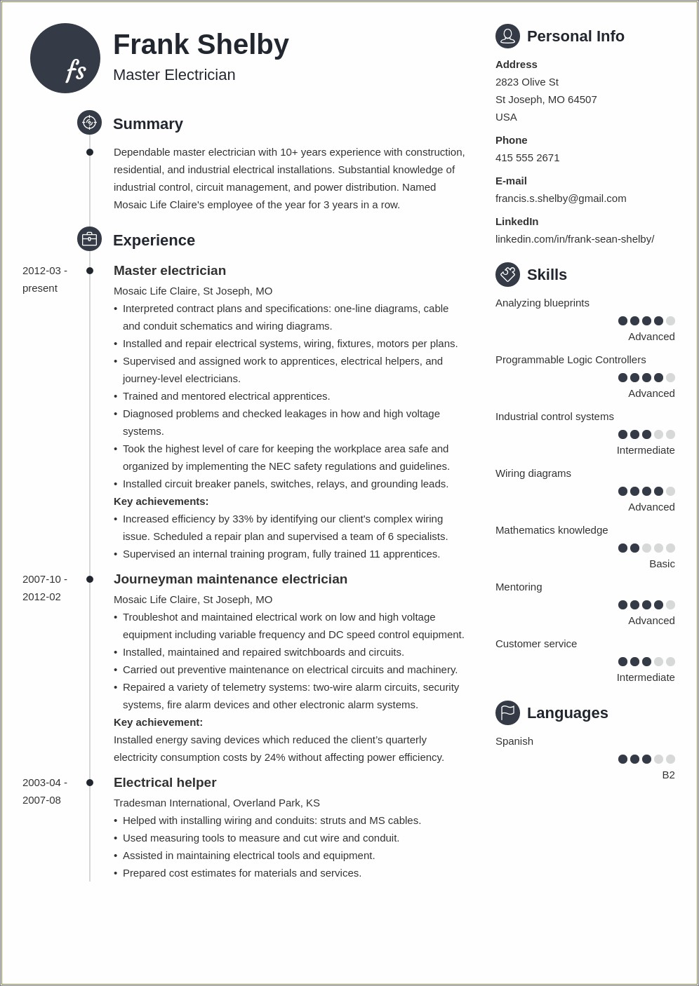 Stong Profile Words To Use In Resume