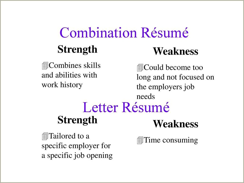 Strengths And Weaknesses To Put On Resume