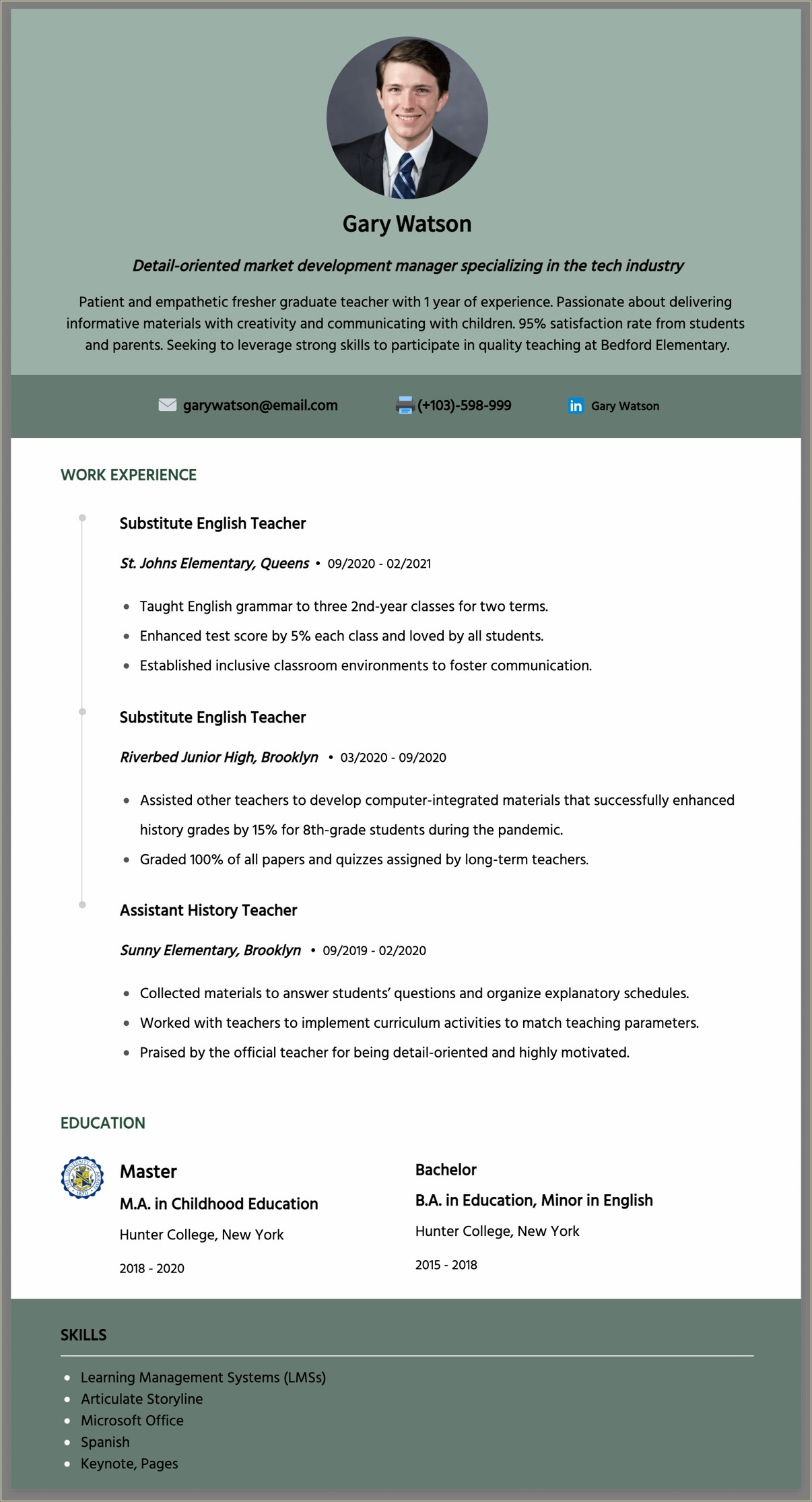 Strong Resume Headline Examples For Fresher