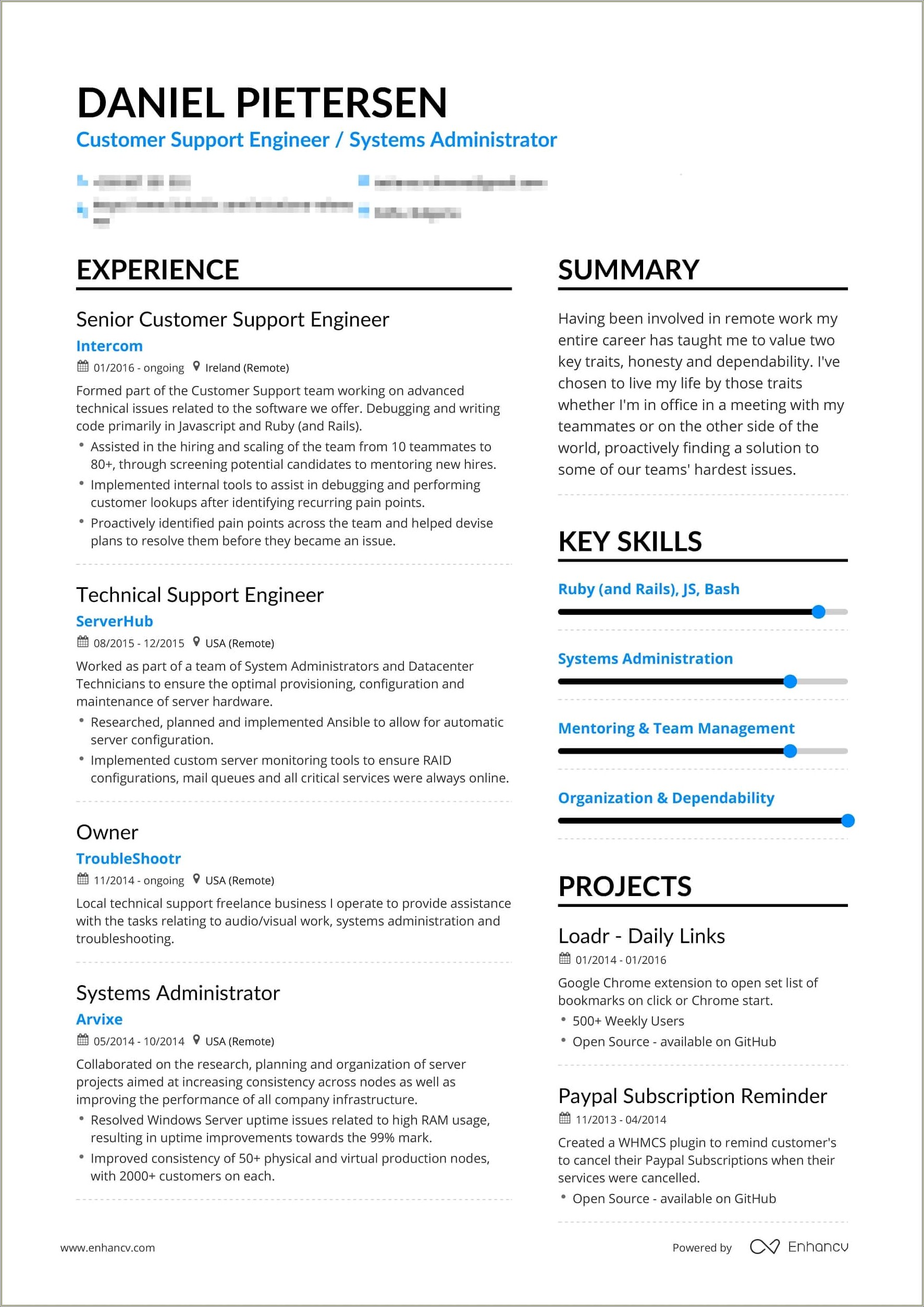 Stronger Word Than Supported For Resume