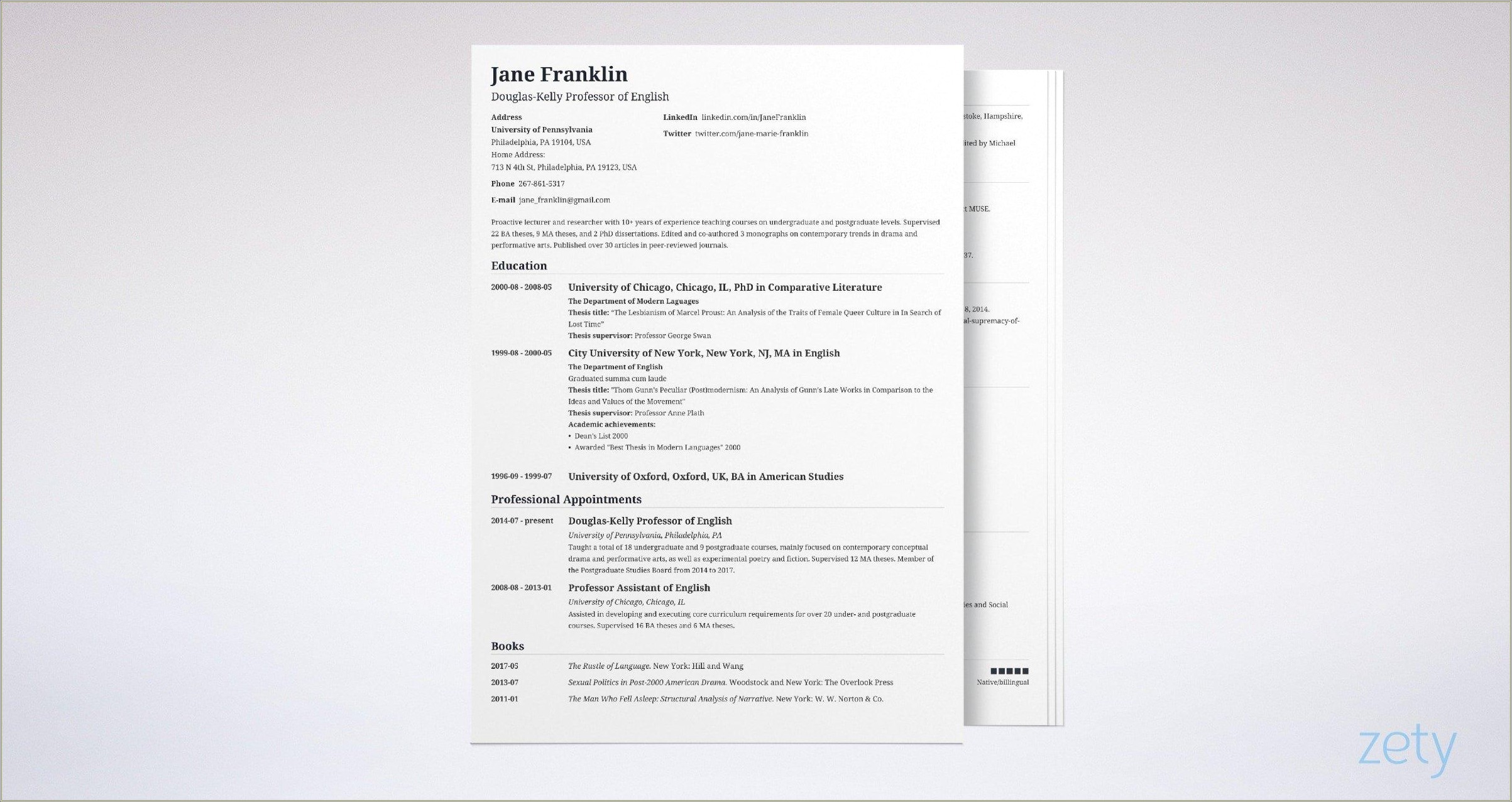 Student Academic Resume Writing Best Practices