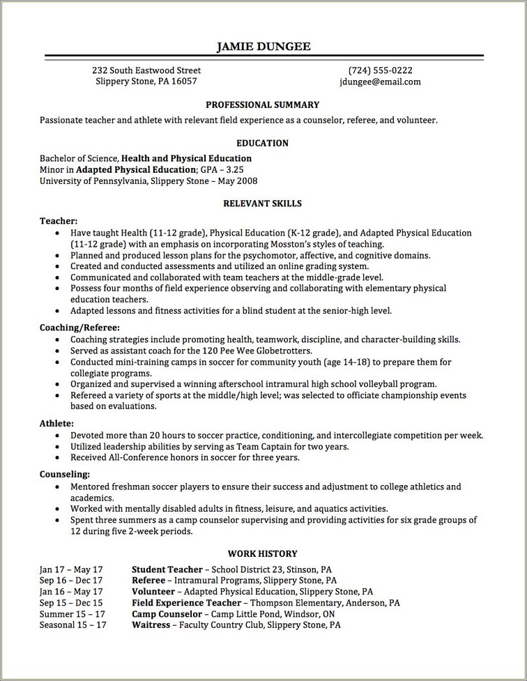 Student Worker As Job Title On Resume