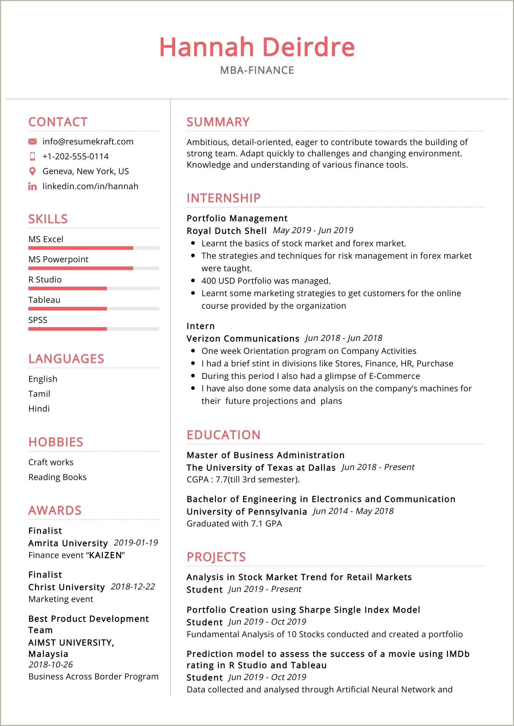 Suggested 2019 Resume Skills Section Formatting