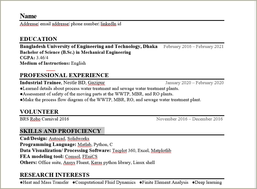 Summary Authorized To Work In Usa Resume