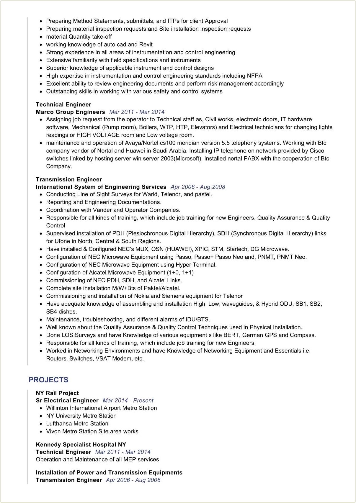 Summary For A Sr Director Engineering Resume