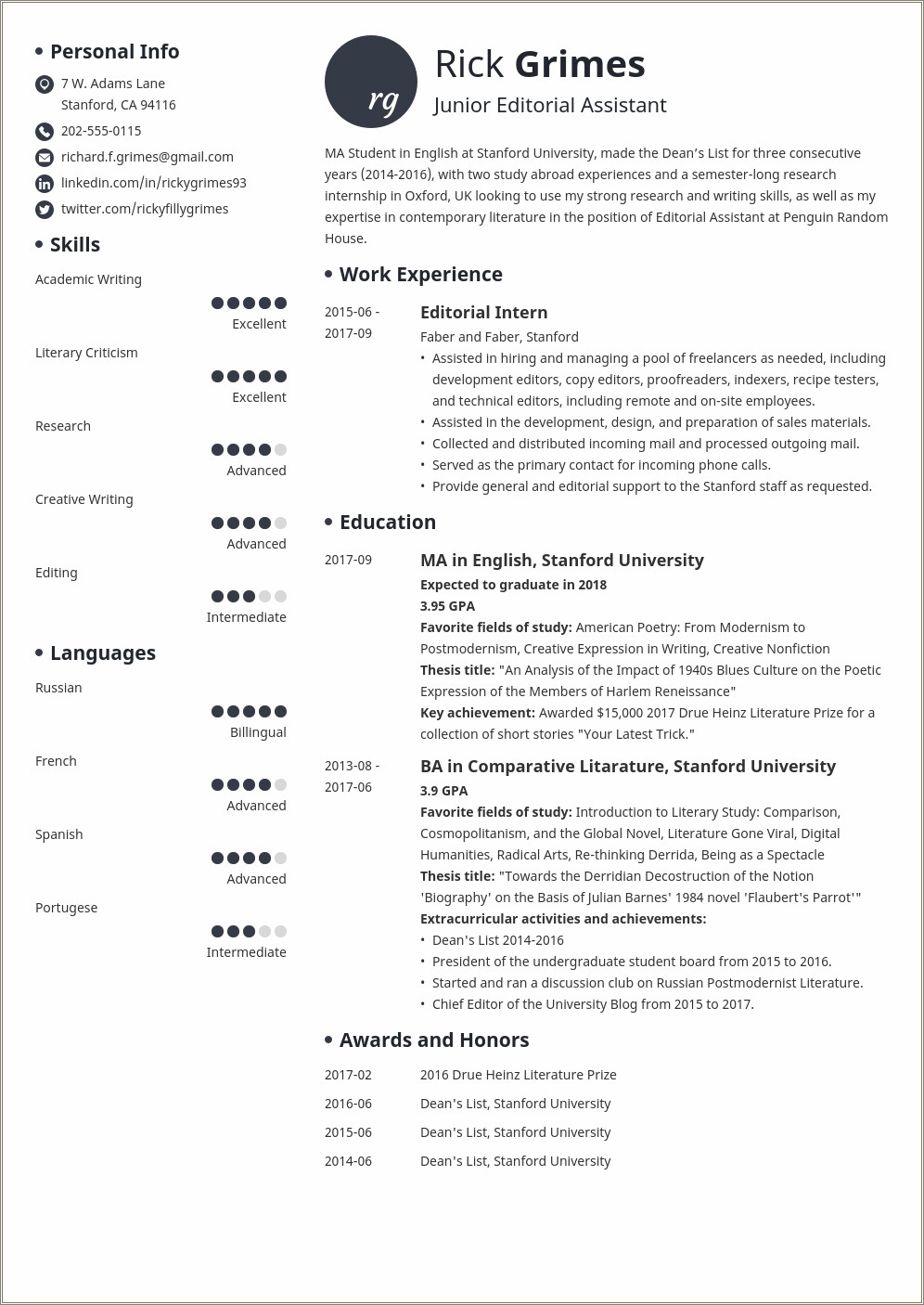 Summary For It Entry Level Resume