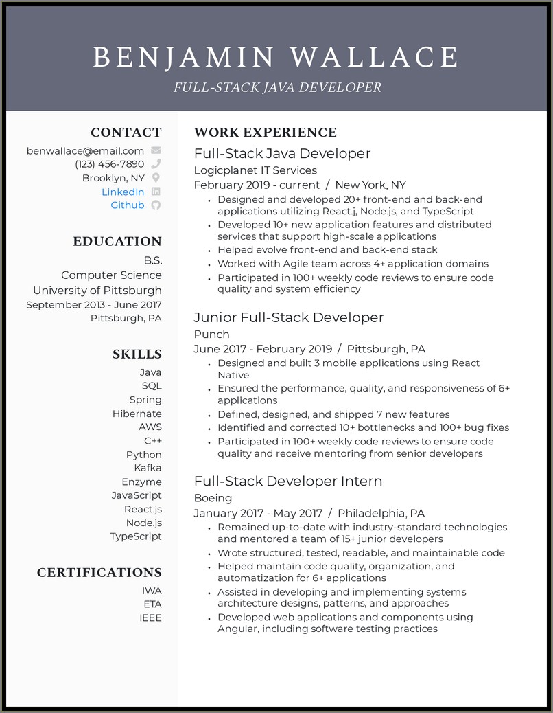 Summary For Resume Mobile Application Developer