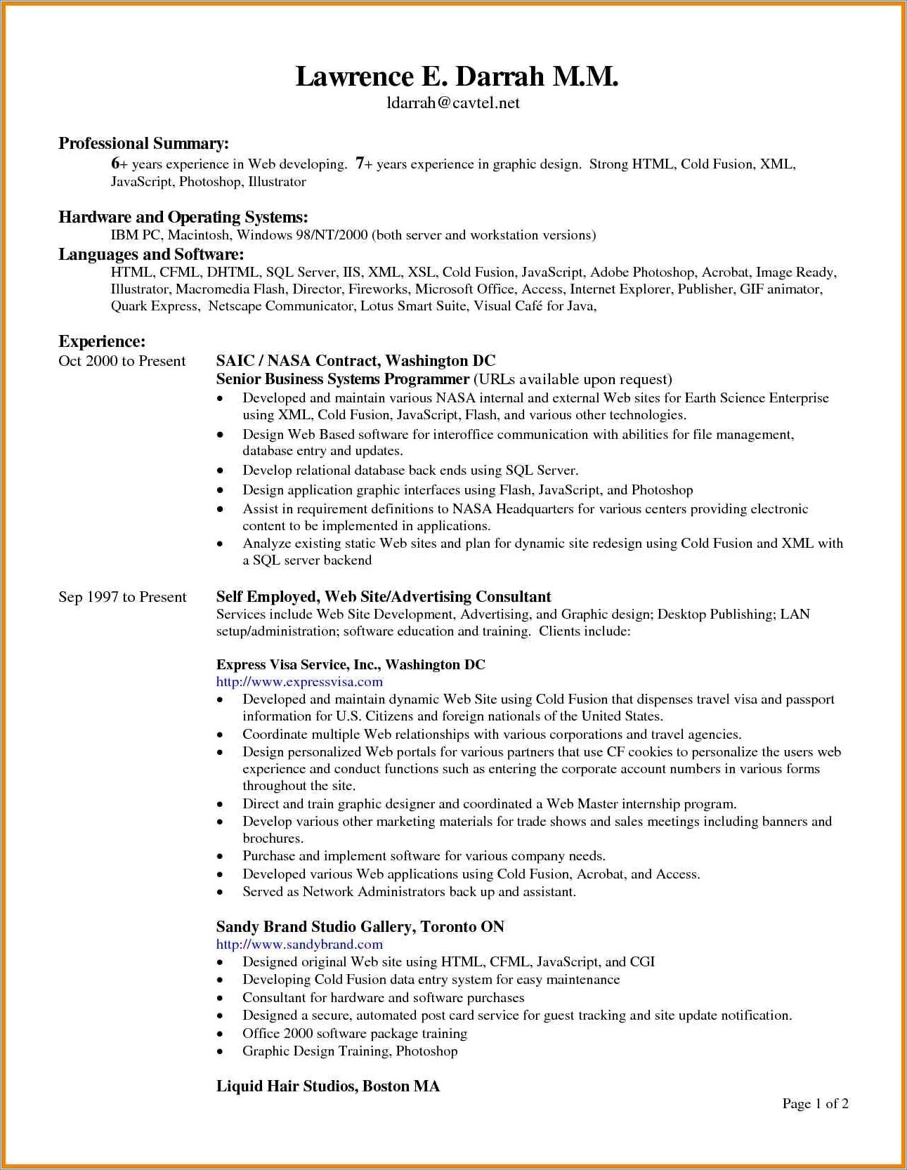 Summary Header Ideas For A Resume