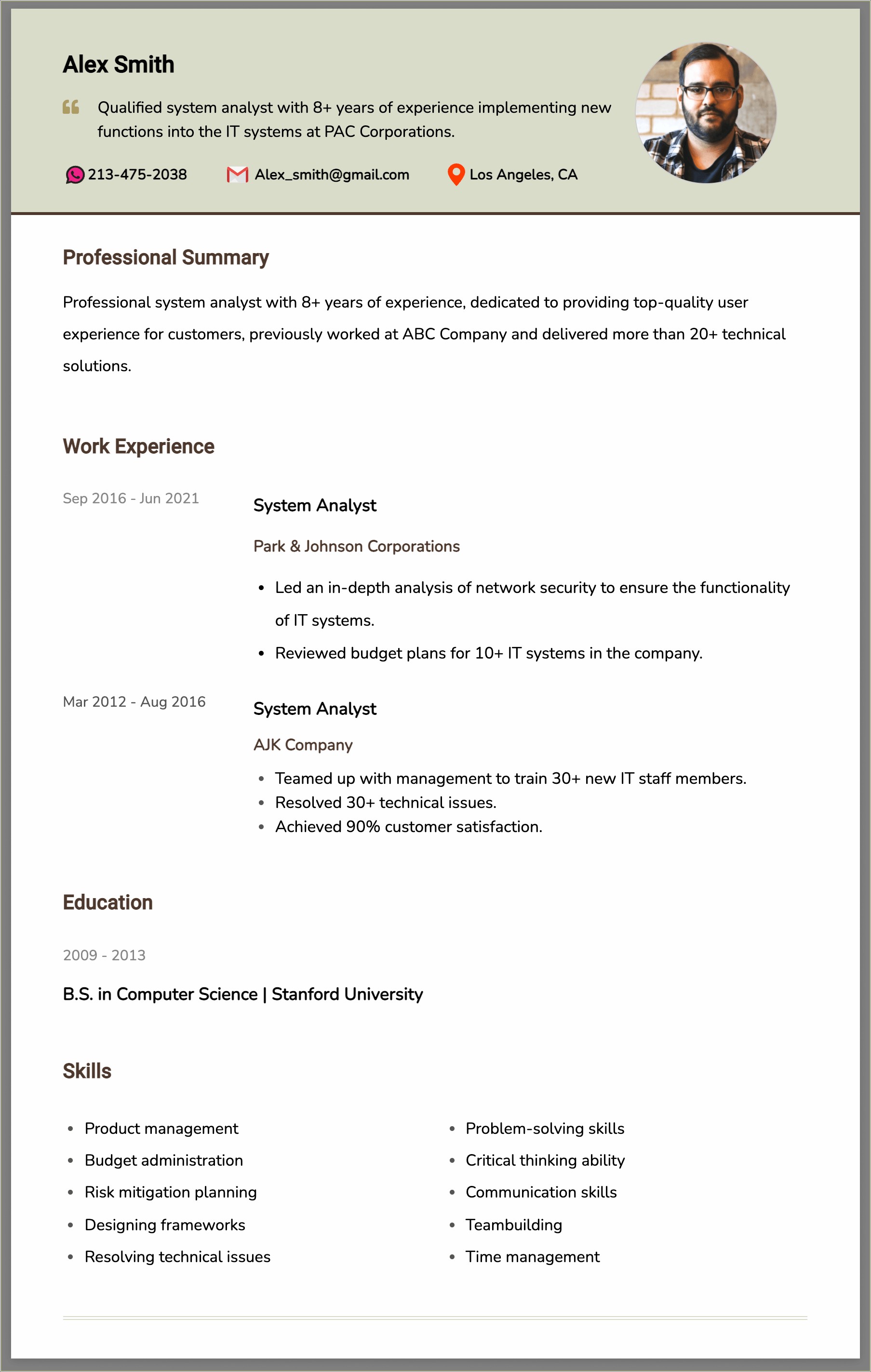 Summary Of Qualifications For Resume Ideas