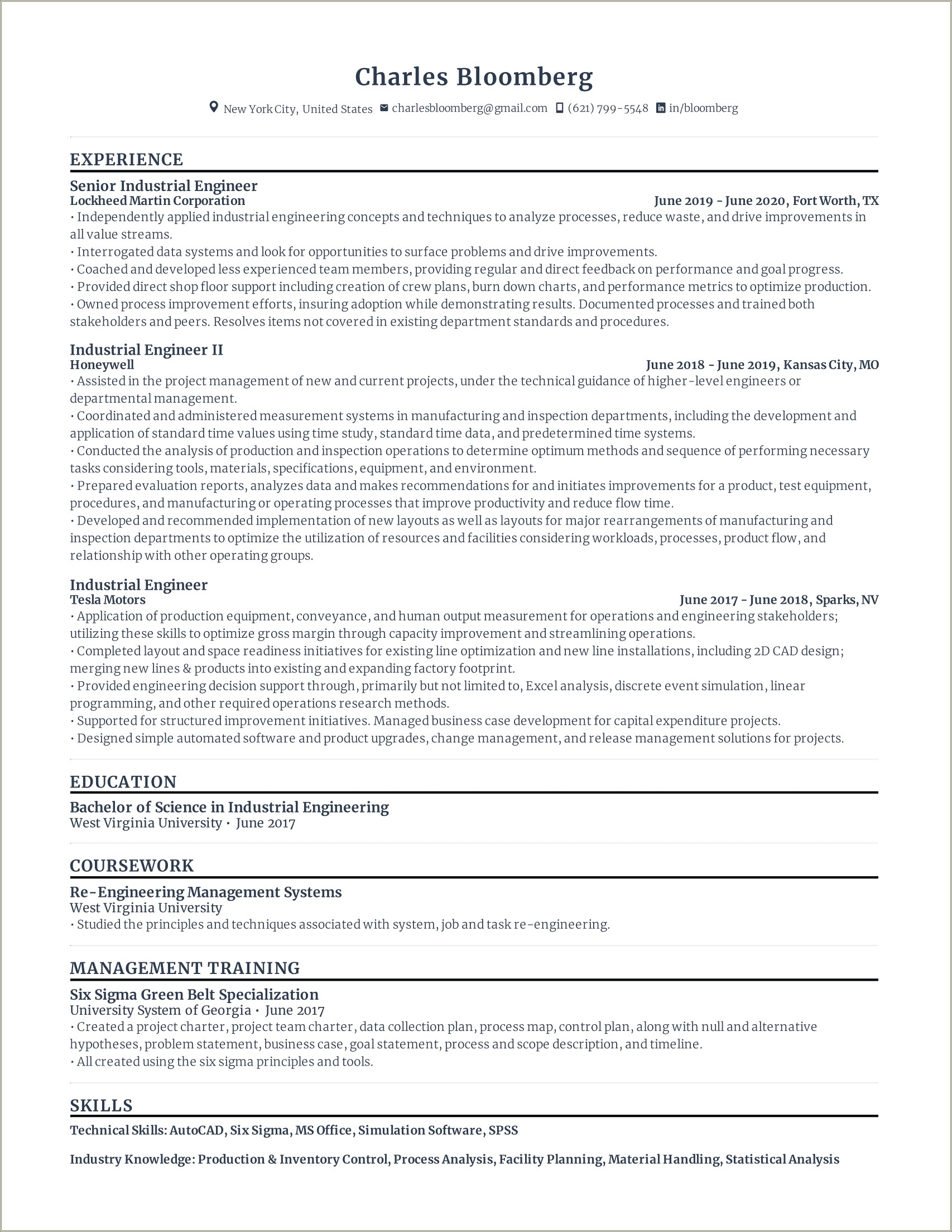 Summary Statements For Engineer Resume Examples