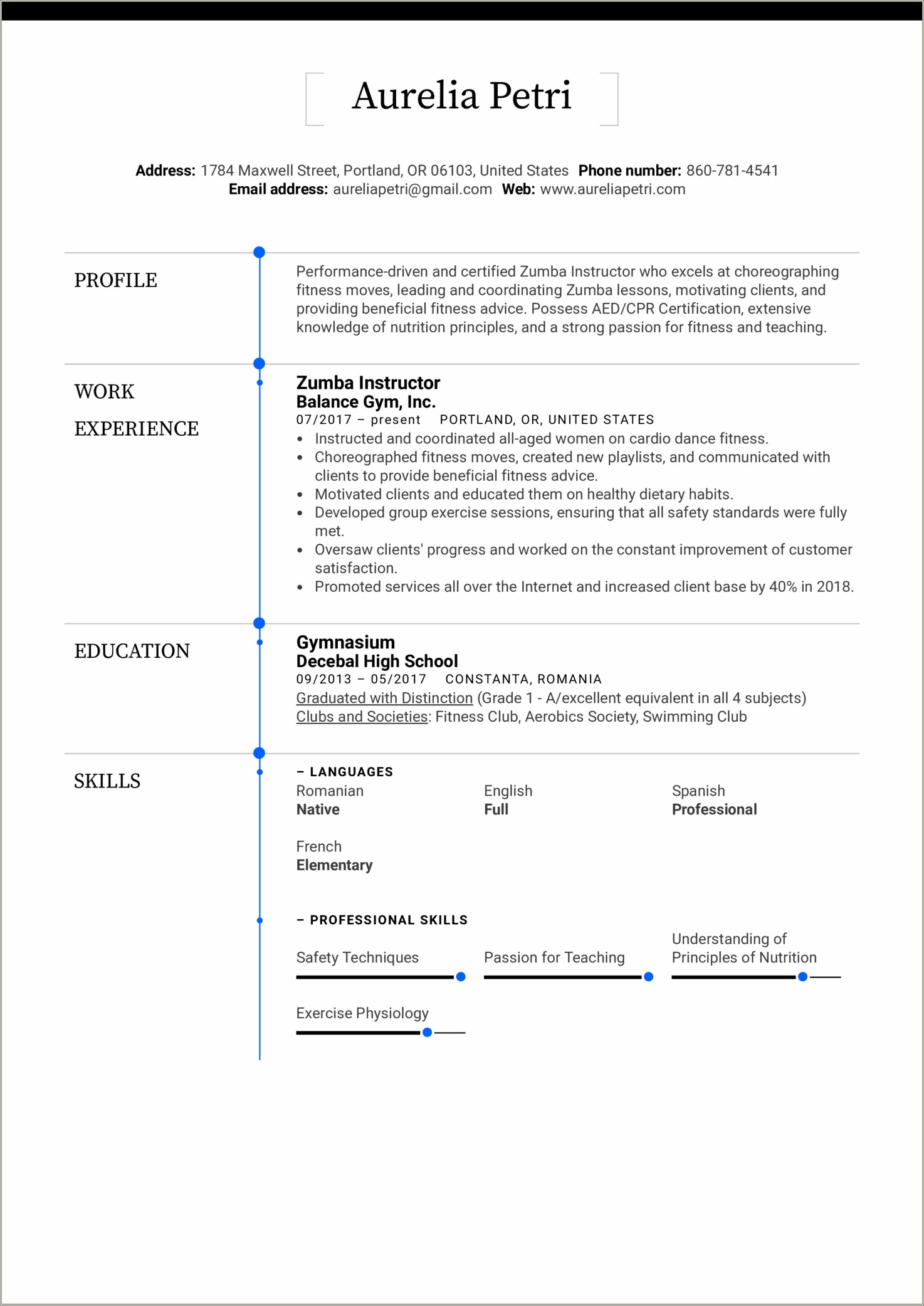 Swim Lesson Instructor Job Description Resume