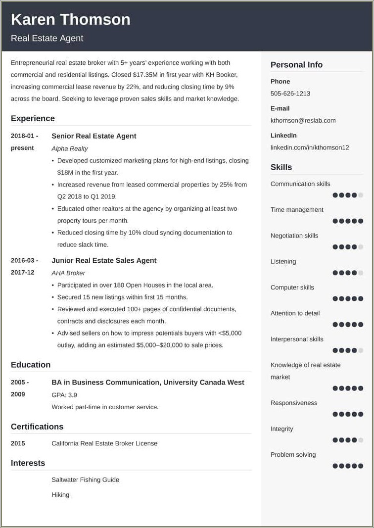 Synonyms For Commonly Used Resume Works