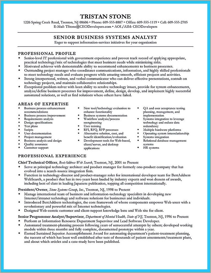 Systems Analyst I Objective On A Resume