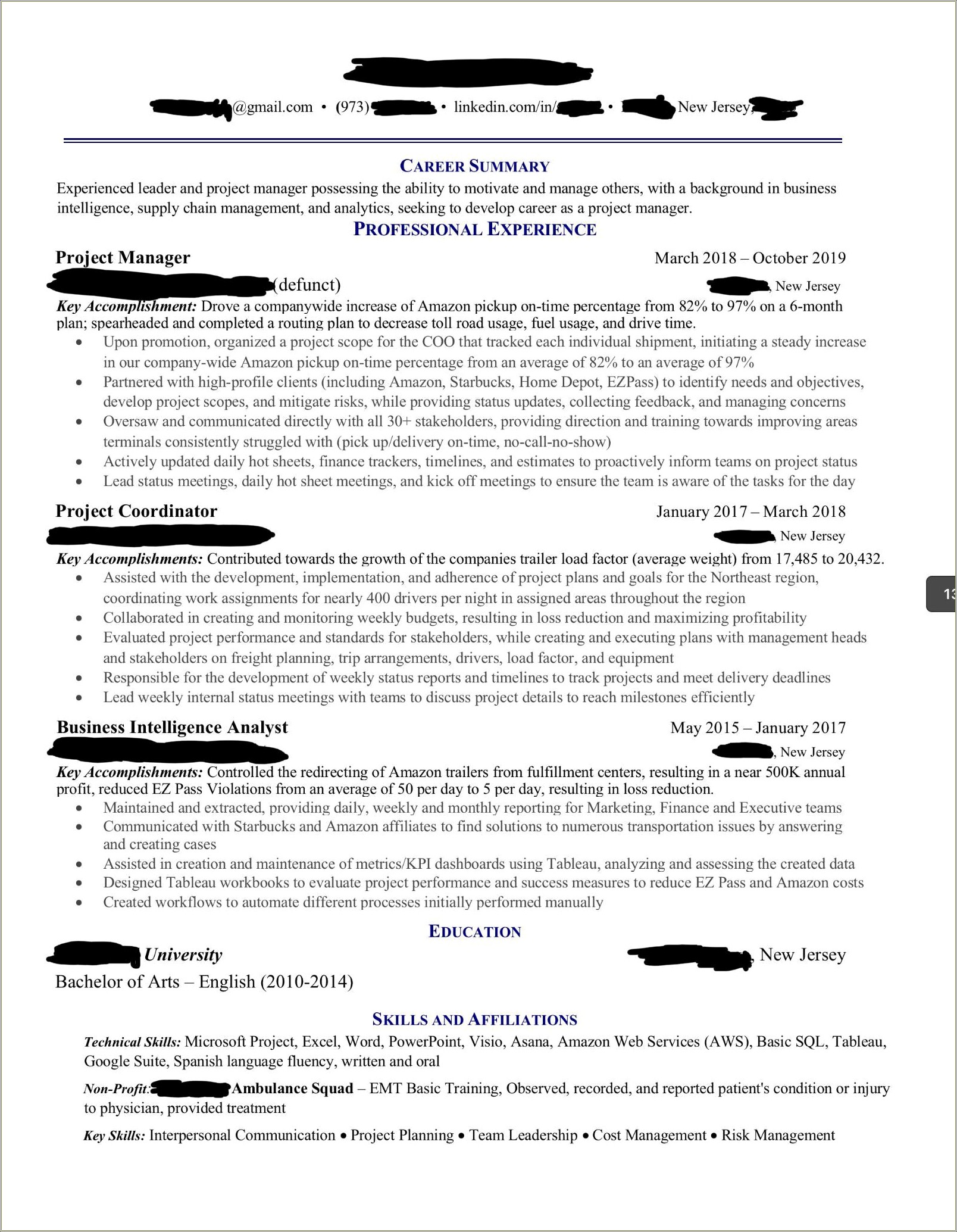 Tableau Good On Resume Reddit