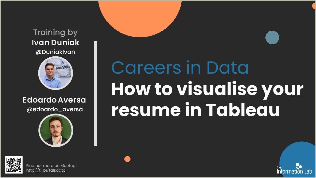 Tableau Resume For 4 Years Experience