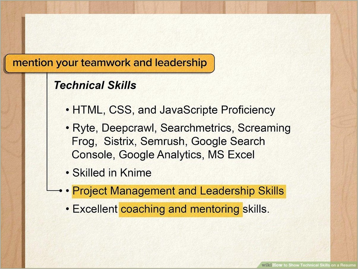 Tactical Skills To Put On A Resume